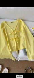 Casual Women Solid Color Loose Tie Front Flare Sleeve Top Vacation Woman Back To School Teacher For Women Vacation Women School Going Out Tops Back To School Airport For Women Old Money Style Women Vacation Tops Long Sleeve Tops Women