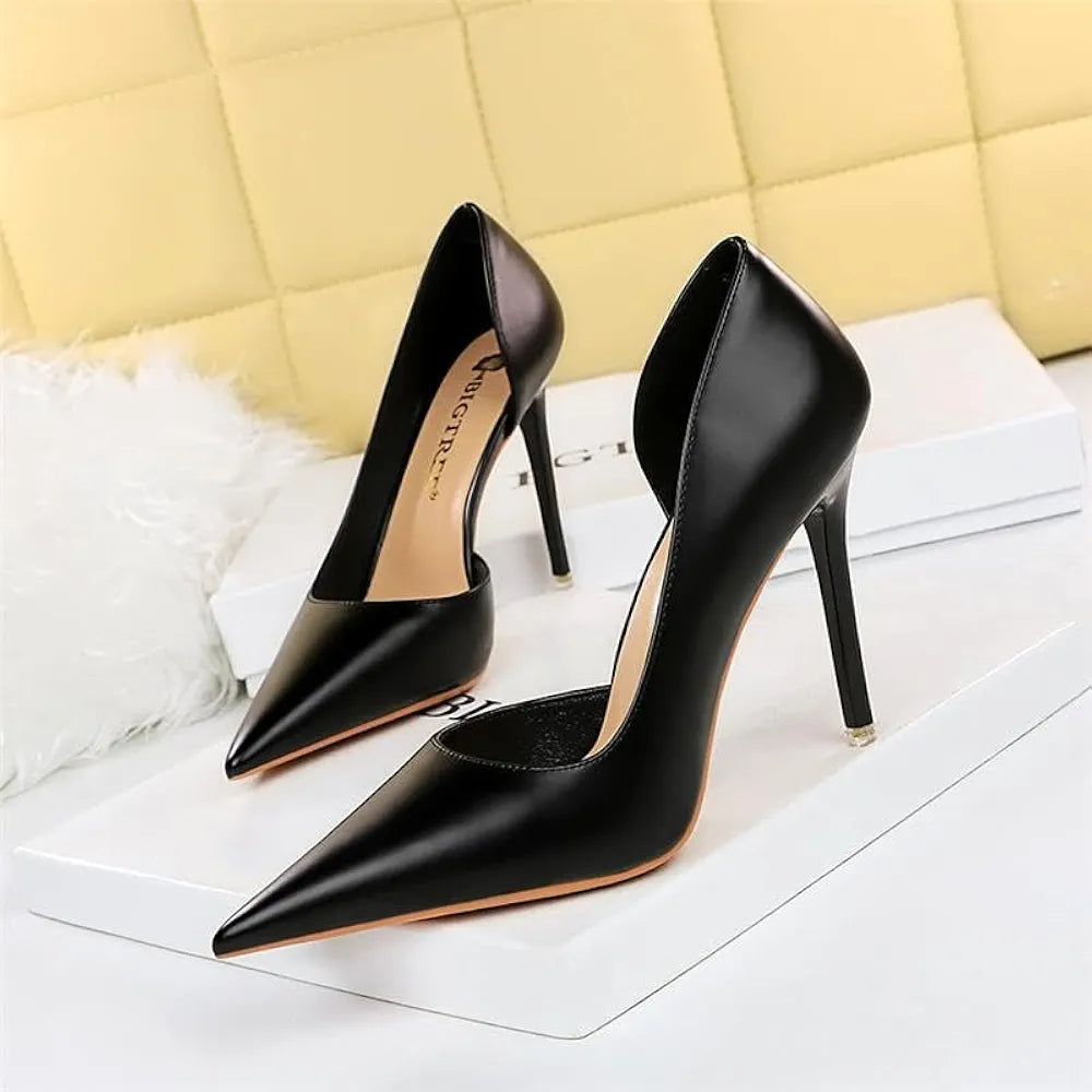 Black High Heels Fashion Women Shoe Party Women