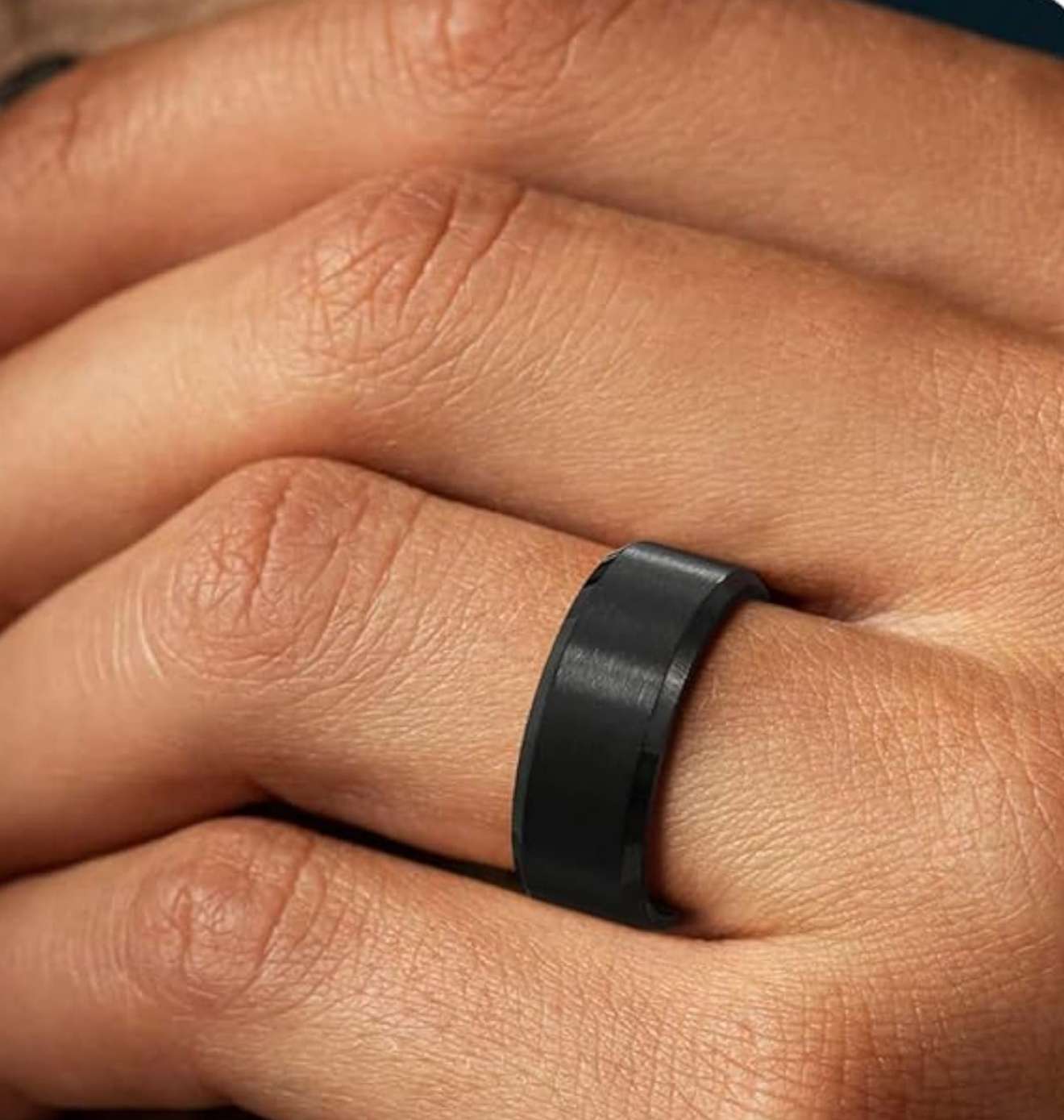 Rings for Men Women 8MM Wedding Band for Men Matte Men's Ring Engagement Rings Comfort Fit