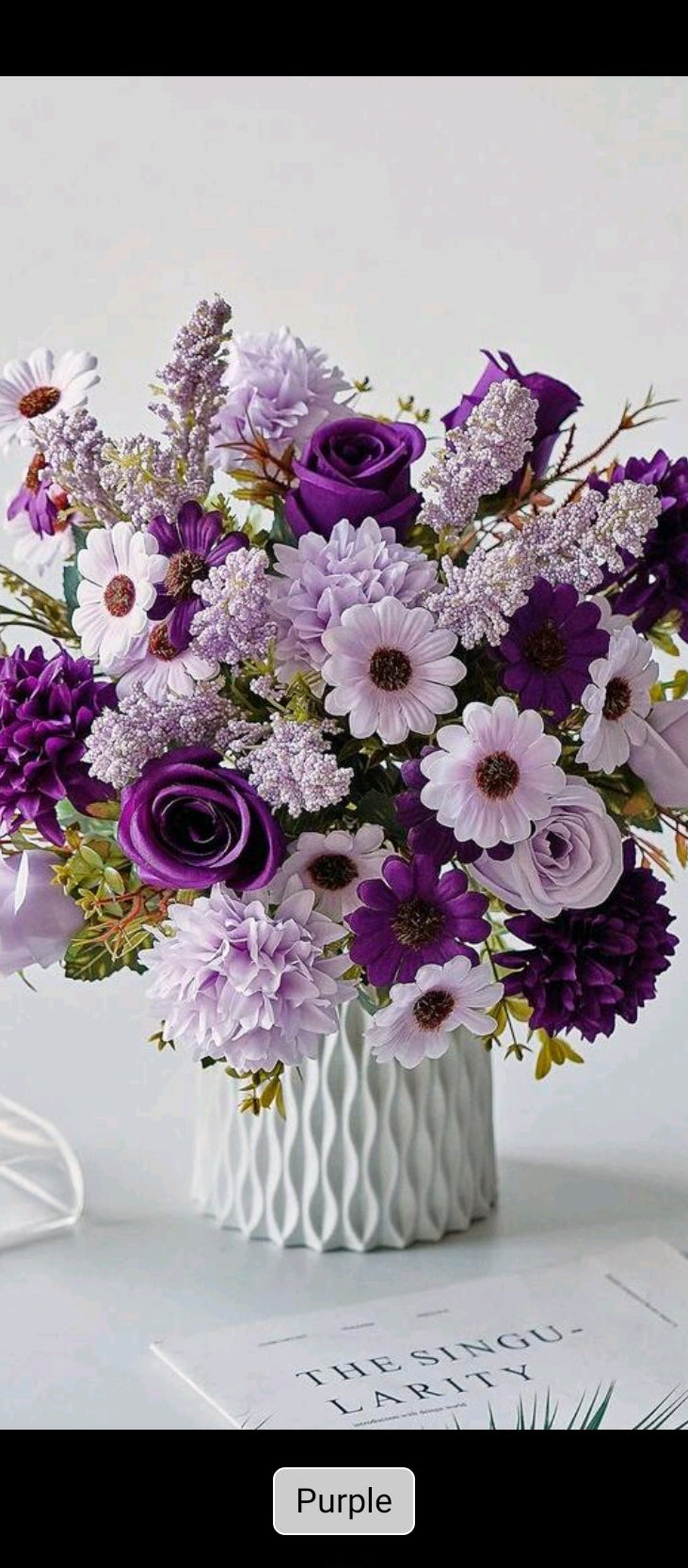 1pc/3pcs Artificial Flowers, Silk Rose, Daisy, Dandelion Bouquet, Suitable For Wedding, Home, Party Decor, Tabletop Centerpiece
