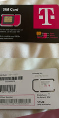 T mobile USA physical sim card