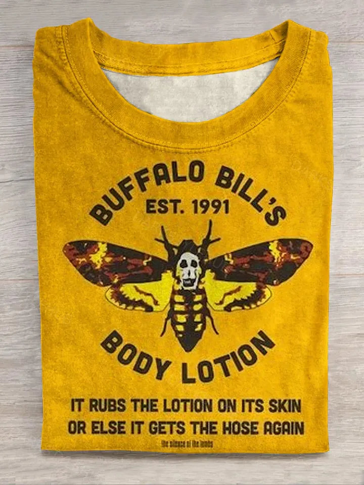 Body Lotion Print Casaul Short Sleeve T-shirt
