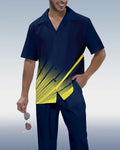 Suitmens Men's Colorblock Short Sleeve Shirt