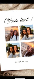 Personalized Photo Insert Birthday Anniversary Wedding Graduation Card - Custom Text & Elegant Design - For Couples, Him, Her, Clients, Friends - With Optional Decoration - Ideal Gift For Any Occasion, Special Event, Creative Layout, Premium Paper, Couple