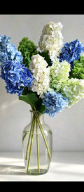 1pc 29-Inch Faux Hydrangea Flower, Realistic Texture And Stem, Luxury Artificial Flower, DIY Floral/Wedding/Home/Kitchen Decor, Holiday Gift, Home Decoration